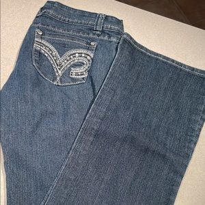 Jz premium boot cut jeans with dazzle butt.